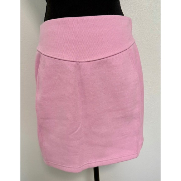 Lululemon Womens Pink Soft Jersey Knit Mini Skirt Athleisure Casual - Picture 3 of 4